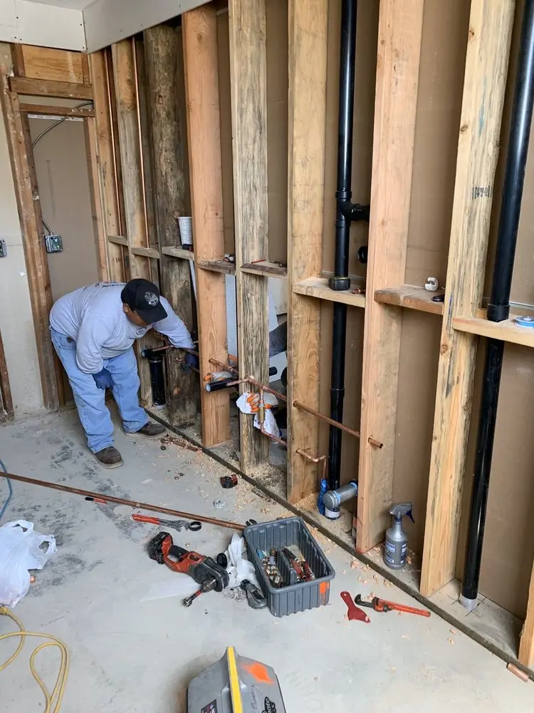 Commercial rough-in plumbing for Gas Line Repair in Stoneybrook